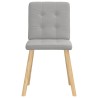 Chaises à manger lot de 6 gris nuage tissu 