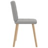 Chaises à manger lot de 6 gris nuage tissu 