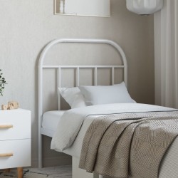 Tête de lit métal blanc 75 cm 