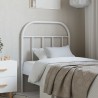 Tête de lit métal blanc 75 cm 