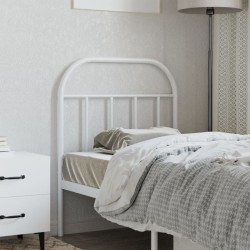 Tête de lit métal blanc 75 cm 