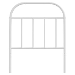 Tête de lit métal blanc 75 cm 