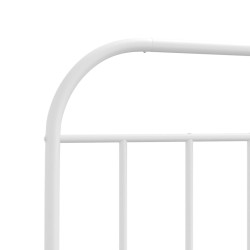 Tête de lit métal blanc 75 cm 