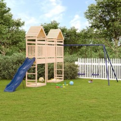 Aire de jeux d'extérieur bois de pin massif 