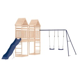 Aire de jeux d'extérieur bois de pin massif 