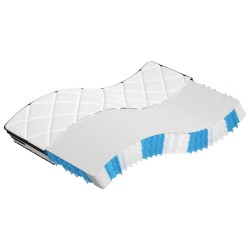 Matelas à ressorts ensachés moyen plus 140x190 cm 