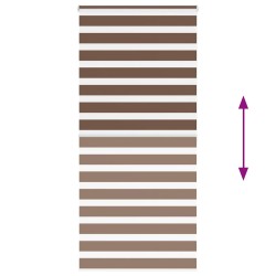 Store zèbre marron 105x200cm largeur du tissu 100,9cm polyester 
