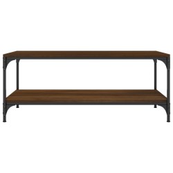 Table basse Chêne marron 100x50x40 cm Bois d'ingénierie 