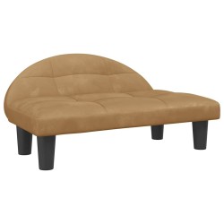 Lit pour chien marron 70x52x30 cm velours 