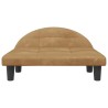 Lit pour chien marron 70x52x30 cm velours 