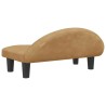 Lit pour chien marron 70x52x30 cm velours 