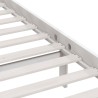 Cadre de lit sans matelas blanc bois de pin massif 