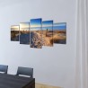 Set de toiles murales imprimées Plage de sable 200 x 100 cm 