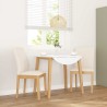 Chaises à manger coussins 2 pcs bois massif caoutchouc 