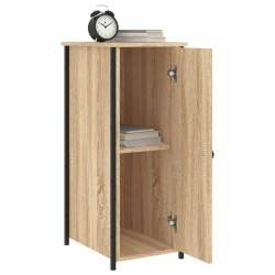 Table de chevet chêne sonoma 32x42x80 cm bois d'ingénierie 