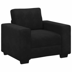 Fauteuil noir 60 cm velours 