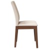 Chaises à manger coussins 2 pcs marron bois massif caoutchouc 