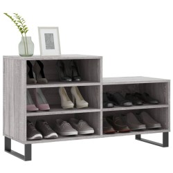 Armoire à chaussures Sonoma gris 102x36x60 cm Bois d'ingénierie 