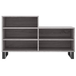 Armoire à chaussures Sonoma gris 102x36x60 cm Bois d'ingénierie 