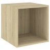 Ensemble de meubles TV 4 pcs Chêne sonoma Bois d'ingénierie 