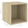 Ensemble de meubles TV 4 pcs Chêne sonoma Bois d'ingénierie 