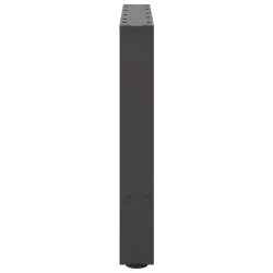Pieds de table basse Anthracite 2 pièces 50 x (42-43) cm Acier 