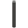 Pieds de table basse Anthracite 2 pièces 50 x (42-43) cm Acier 