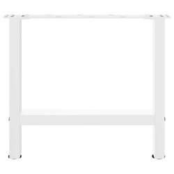 Pieds de table basse Blanc 2 pièces 50 x (42-43) cm Acier 