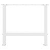 Pieds de table basse Blanc 2 pièces 50 x (42-43) cm Acier 