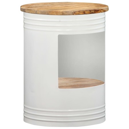 Table basse 43x55 cm Bois de manguier solide 