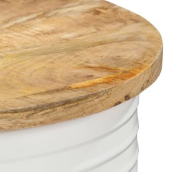 Table basse 43x55 cm Bois de manguier solide 