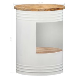 Table basse 43x55 cm Bois de manguier solide 