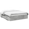 Cadre de lit sans matelas gris béton 150x200 cm 