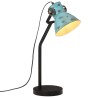 Lampe de bureau 25 W bleu délavé 17x17x60 cm E27 