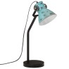 Lampe de bureau 25 W bleu délavé 17x17x60 cm E27 