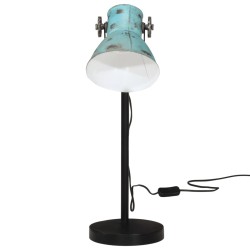 Lampe de bureau 25 W bleu délavé 17x17x60 cm E27 