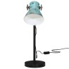 Lampe de bureau 25 W bleu délavé 17x17x60 cm E27 