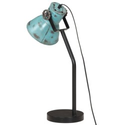 Lampe de bureau 25 W bleu délavé 17x17x60 cm E27 