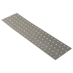 Plaques perforées 20 pcs 2 mm 400x100 mm acier galvanisé 