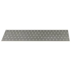 Plaques perforées 20 pcs 2 mm 400x100 mm acier galvanisé 