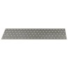 Plaques perforées 20 pcs 2 mm 400x100 mm acier galvanisé 