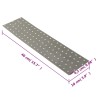 Plaques perforées 20 pcs 2 mm 400x100 mm acier galvanisé 