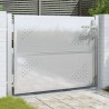 Portail de jardin 100x75 cm acier inoxydable 