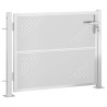 Portail de jardin 100x75 cm acier inoxydable 