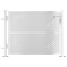 Portail de jardin 100x75 cm acier inoxydable 
