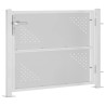 Portail de jardin 100x75 cm acier inoxydable 