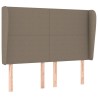 Tête de lit avec oreilles Taupe 147x23x118/128 cm Tissu 