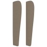 Tête de lit avec oreilles Taupe 147x23x118/128 cm Tissu 