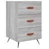 Table de chevet sonoma gris 40x40x66 cm bois d'ingénierie 