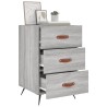 Table de chevet sonoma gris 40x40x66 cm bois d'ingénierie 